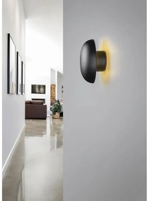 Матово черно LED стенна лампа с USB Davey – Trio