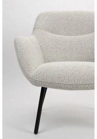 Бяло кресло от букле Dude – White Label