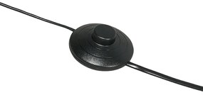 Интелигентна модерна аркова подова лампа черна с WiFi G95 - Vinossa