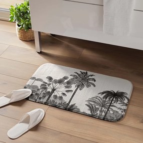 Черно-бежов килим за баня 45x75 cm Cocoty – douceur d'intérieur