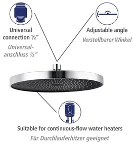 Душ комплект от неръждаема стомана в блестящо сребро 120 см Soft Water - Wenko