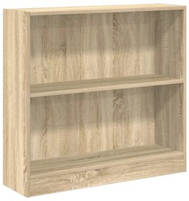 800894 vidaXL Шкаф за книги Сонома Дъб 80x24x75 cm Инженерна дървесина