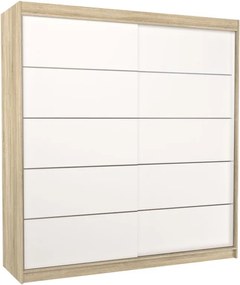 Гардероб Soares 200 плъзгащ се-Drus-Leuko