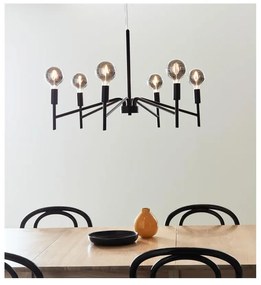 Черно висящо осветително тяло , ø 70 cm Monarch - Markslöjd