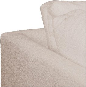 Бежов ъглов диван от плат букле (ляв ъгъл) Ariella - Ropez