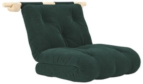 Тъмнозелено кресло от рипсено кадифе Hooked – Karup Design