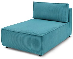 Син променлив модулен диван от велур Nihad modular - Bobochic Paris