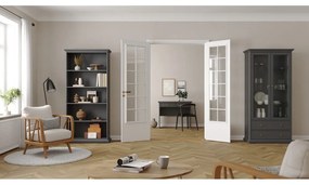 Сива витрина 96x201 cm Paris – Tvilum