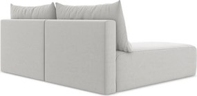Светлосив кадифен сгъваем/с място за съхранение ъглов диван (ляв ъгъл) Kalena – Makamii