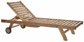 Lamamistool DKD Home Decor Кафяв С колела Тик (200 x 65 x 36 cm)