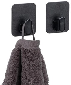 Черни пластмасови комплект куки без пробиване 2 бр. Parma – Allstar