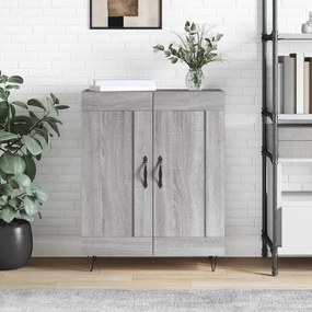 830194 vidaXL Сайдборд, сив сонома, 69,5x34x90 см, инженерно дърво