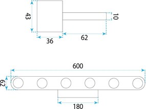 LED аплик за баня SWE057-W GOLD