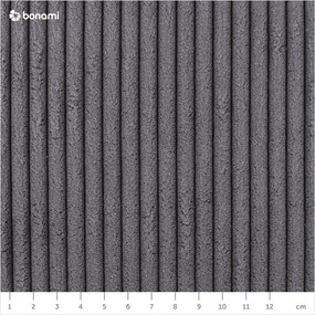 Сиво единично легло 120x200 cm тапицирано без ламелно дъно Mattis – Meise Möbel