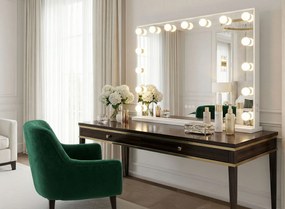 Огледало LED HOLLYWOOD White 80x60