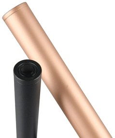 Черна и златна LED настолна лампа с метален абажур (височина 53 cm) Fiato – Trio