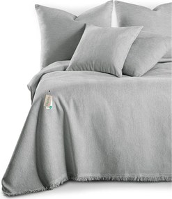 Светлосиво покривало за легло от шенил 220x240 cm Talo – Filumi