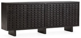 Черен скрин от масивно манго 200x80x40 cm Inaya – MOME