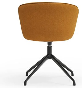 Тапицирани трапезни столове в комплект 2 бр. в цвят горчица Add – Teulat