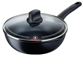 Tefal - Тиган с капак BLACK STONE 26 см