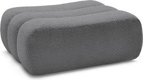 Сива табуретка от прежда с примки от букле Azra – Bobochic Paris