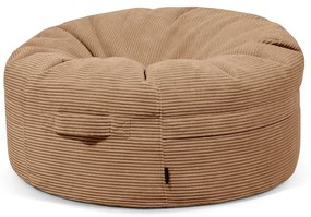 Кафяв пуф от рипсено кадифе Roll 105 – SLOWDOWN