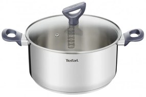 Тенджера Tefal G7124645 DAILY COOK, 24 см, 4.5 л, Thermo-Spot, Индукция, Без PFOA, Инокс