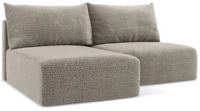 Бежов разтегателен ъглов диван с място за съхранение (ляв ъгъл) Kalena – Makamii