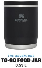 Черен термос за храна от неръждаема стомана 530 ml Adventure To-Go Black – Stanley