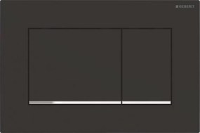 Geberit 115.883.14.1-Смивателен бутон Sigma30 24,6x16,4 cm черен/лъскав хром