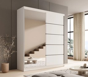 Плъзгащ се гардероб Shelvia 180-Leuko