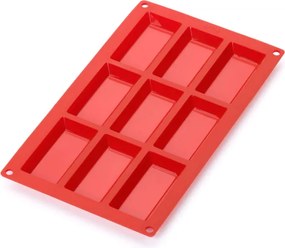 Форма за печене Lekue 1010165, 30x17.5x1.2 см, 315 мл, От -60 до +220C, Платинен силикон, Червен