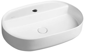 Бяла керамична мивка 60x40 cm Infinity Oval – Sapho