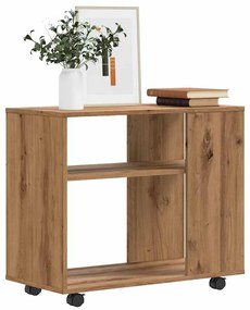 856027 vidaXL Странична маса, дъб артизан, 70x35x55 см, инженерно дърво