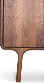 Кафяв скрин от масивен орех 90x110x45 cm Fawn – Gazzda