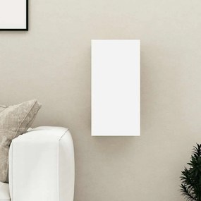 803326 vidaXL ТВ шкаф, бял, 30,5x30x60 см, инженерно дърво
