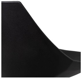 Черни бар столове в комплект от 2 бр. с регулируема височина от имитация на кожа (височина на седалката 56,5 cm) – Casa Selección