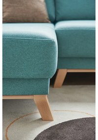 Променлив ъглов диван с тюркоазена окраска Pop - Bonami Selection