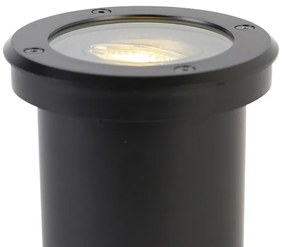 Интелигентен външен градински прожектор черен регулируем с Wi-Fi GU10 - Delux