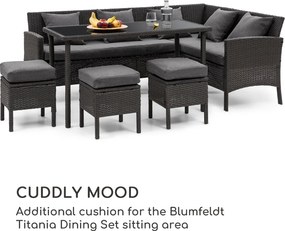 Blumfeldt Titania Pillow, възглавница, полиестер, водоотблъскваща, тъмно сива пъстра