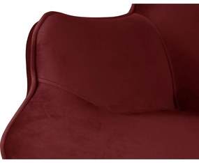 Червено кадифено кресло Niko – Ropez