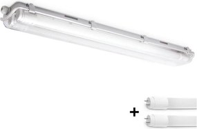 BRILAGI -LED Tech. флуоресцентно осветително тяло OPTIMA T8 2xG13/9W/230V 4000K IP65 67,5 cm