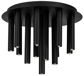 Черна лампа за таван с метален абажур 34x34 cm Gocce - Markslöjd