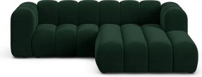 Тъмнозелен ъглов диван (десен ъгъл) Lupine – Micadoni Home