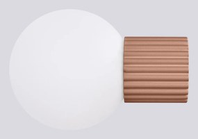 Светлокафява стенна лампа ø 12 cm Orbital – Sollux