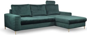 Ъглов диван Consuegra -Зелена