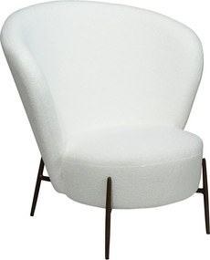 Бяло кресло от плат букле Orbit – DAN-FORM Denmark