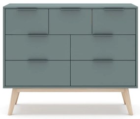 Скрин сиво-зелен 120x83x40 cm Pisco – Marckeric