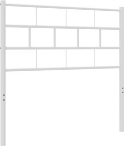 355737 vidaXL Метална резервна табла за легло, бяла, 100 см