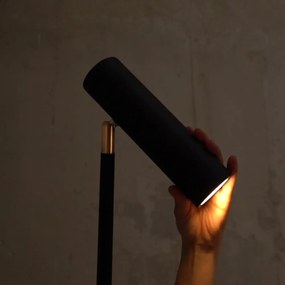 Черна подова лампа, височина 150 cm Milan - SULION
